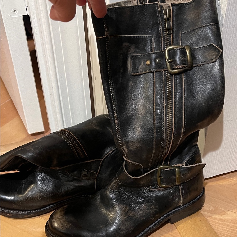 Men's Black Leather Boots